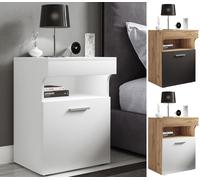 VCM Table de nuit Table d'appoint Porte pivotante Console Boxspring Table de nuit Slepal M Table de nuit Table d'appoint Porte pivotante Console Boxspring Table de nuit Slepal M Multicolore