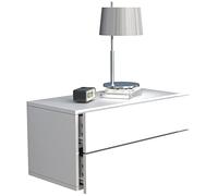 VCM Tiroir Mural en Bois Table de Chevet Murale Tiroir Console Table de Chevet Usal L 60 cm Tiroir Mural en Bois Table de Chevet Murale Tiroir Console Table de Chevet Usal L 60 cm Blanc