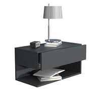 VCM Tiroir Mural en Bois Table de Chevet Murale Tiroir Console Table de Chevet Usal XL 60 cm Tiroir Mural en Bois Table de Chevet Murale Tiroir Console Table de Chevet Usal XL 60 cm Anthracite