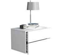 VCM Tiroir Mural en Bois Table de Chevet Murale Tiroir Console Table de Nuit Usal L 45 cm Tiroir Mural en Bois Table de Chevet Murale Tiroir Console Table de Nuit Usal L 45 cm Blanc