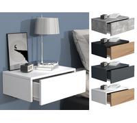 VCM Tiroir Mural en Bois Table de Nuit Murale Tiroir Console Table de Nuit Usal M 45 cm Tiroir Mural en Bois Table de Nuit Murale Tiroir Console Table de Nuit Usal M 45 cm Noir/Chêne Miel