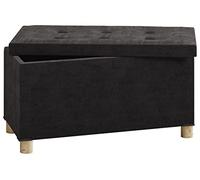 VCM Tissu Coffre de siège Banc Coffre Caisse de Rangement Ottomane Sizos L Tissu Coffre de siège Banc Coffre Caisse de Rangement Ottomane Sizos L Anthracite
