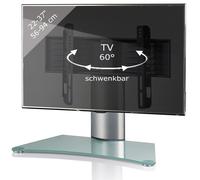 VCM Universal TV VESA Pied Rehaussement Alu Support TV verre WindoxaMini Universal TV VESA Pied Rehaussement Alu Support TV verre WindoxaMini Incolore