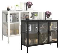 Vcm Vcm Acier Verre Vitrine Verre Vitrine Sideboard Commode Highboard Stand Vitrine 80x100x35 Floka L Vcm Acier Verre Vitrine Verre Vitrine Sideboard Commode Highboard Stand Vitrine 80x100x35 Floka L