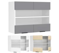 Vcm Vcm Armoire De Cuisine Largeur 80 Cm Porte En Verre Armoire Suspendue En Verre Cuisine Meubles De Cuisine Fasola