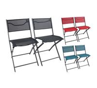 VCM Set de 2 chaises de Balcon Pliantes Chaise de Jardin Pliante Camping Chaise Pliante Sumila Set de 2 chaises de Balcon Pliantes Chaise de Jardin Pliante Camping Chaise Pliante Sumila Bleu