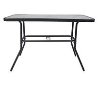 VCM Verre Table de Jardin Table de Balcon Table de Camping Meubles de Jardin 110x55 Verre Table de Jardin Table de Balcon Table de Camping Meubles de Jardin 110x55 Verre Transparent