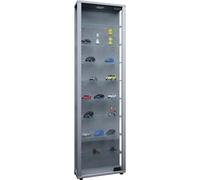 VCM Vitrine en verre debout | Vitrine en verre avec verre de sécurité trempé | Dimensions env. H. 115 x L. 33 x P. 18 cm | Vitrine debout en verre | Moderne et peu encombrante | Armoire vitrine en ver