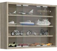 VCM Vitrine en verre suspendue | Vitrine en verre avec verre de sécurité trempé | Dimensions : H. 40 x L. 57 x P. 10 cm | Vitrine suspendue en verre | Moderne et peu encombrante | Armoire vitrine en v
