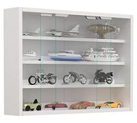 VCM vitrine Salon, Armoire vitrine, Meuble vitrine Salon, vitrine en Verre Colonne Blanc