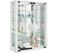 VCM Vitrine Murale Suspendue Rectangulaire en Verre Blanc 60 x 25 x 80 cm Moderne pour Salon