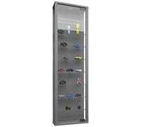 VCM vitrine Salon, Armoire vitrine, Meuble vitrine Salon, vitrine en Verre Colonne Vitrine Murale Suspendue vitrine en Verre vitrine Murale vitrine en Verre Stano Maxi Argent