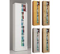 Armoire de bureau Lona (Portes tournantes, dessus et tiroir, aspect bois, XXL)