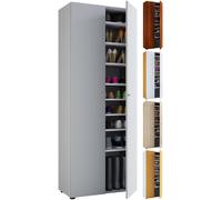 Vcm Xxl Bois Grande Armoire À Chaussures Commode À Chaussures Grande Étagère À Chaussures Vandol 9 Compartiments
