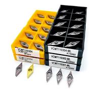 VCMT110301 VCMT110302 VCMT110304 /ML KT8060 Tour d'usinage Plaquettes de tournage CNC PCD Diamant Inserts Carbure Tour CutterVCMT(VCMT110302-ML KT8060)