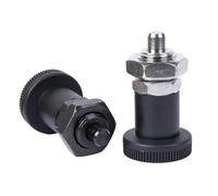 VCN216 Plastic Indexing Plunger Pin with Taper Tip, Self-Locking & Return-Type, M16, Includes Nut, 1 Piece(VCN216 BNK,M12)