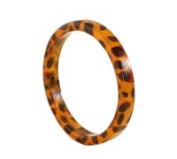 VCODWCSJO Bracelet jonc rond en résine acrylique avec motif imprimé léopard pour femme, Résine, résine.