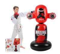 VCOLAN Sac de frappe pour enfants, sac de boxe pour enfants, sac de boxe pour enfants, sac gonflable rotatif à 360° pour garçons, âge 3-6 ans