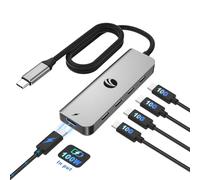VCOM Hub USB C 10 Gbps 5 ports USB C 3.2 Gen 2 avec alimentation de 100 W, adaptateur multiport USB type C vers USB C Hub pour MacBook Pro/Air et plus portable Thunderbolt/USB C