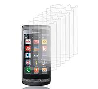 VCOMP Lot Pack 6 Films de Protection d'écran Clear Transparent pour Samsung Wave 2 S8530