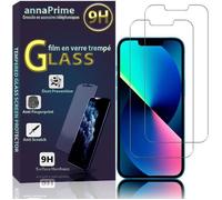 VCOMP® Pour Apple iPhone 14 6.1"": Lot - Pack de 2 Films de protection écran Verre Trempé