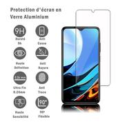 VCOMP® Pour Xiaomi Redmi 9T- 9 Power 6.53"": Protection d'écran en verre d'aluminium super résistant 9H, définition HD, anti-rayures