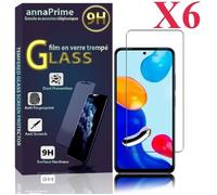 VCOMP® Pour Xiaomi Redmi Note 11- Note 11S 6.43"": Lot - Pack de 6 Films de protection écran Verre Trempé