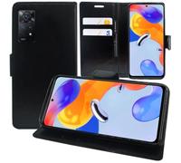 VCOMP® Pour Xiaomi Redmi Note 11 Pro- Note 11 Pro 5G 6.67"": Etui portefeuille Support Video cuir PU - NOIR