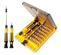 VCOO Mini tournevis 45 en 1 avec embouts Torx et pince à épiler et rallonge pour réparation ou entretien