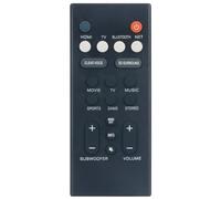 VCQ9140 Télécommande de rechange compatible avec haut-parleur Yamaha Home Cinema ATS-2090 YAS-109 YAS-209 ATS-1090 YAS-109BL YAS-209BL ATS2090 YAS109 YAS209 ATS1090 YAS109BL YAS200 Cadre avant 9BL