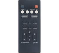 VCQ9140 Télécommande remplacée Convient pour Yamaha Soundbar Audio Speaker System ATS-1090 ATS1090 ATS-2090 ATS2090 YAS-CU209 YAS-109 YAS-109BL YAS109BL YAS-209 YAS-209BL YAS209BL