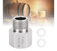 VCRANONR Adaptateur de cylindre de CO2 Adaptateur de réservoir de CO2 Adaptateur de bière cylindrique DIY T21-4 à W21.8-14 Adaptateur de recharge de CO2 pour aquarium, maison, cuisine, aquarium