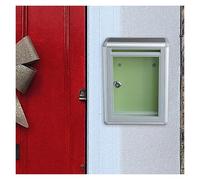 VCSZYAFX Boîte à suggestions Boîte de Collecte Boîte aux Lettres Tirelire Boîte aux Lettres verrouillable Support Mural for Centre Client Entreprise Hôtel École Maison pour Courrier(Front Port)