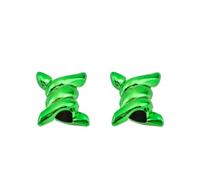 VCSZYAFX Breloques de chaussures en fil d'épine, 2 pièces, boucles métalliques, accessoires lacet, fleur décorative, anneau fer, lacets pour Chaussures Décontractées(Green)