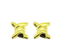 VCSZYAFX Breloques de chaussures en fil d'épine, 2 pièces, boucles métalliques, accessoires lacet, fleur décorative, anneau fer, lacets pour Chaussures Décontractées(Yellow)