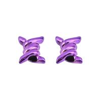 VCSZYAFX Breloques de chaussures en fil d'épine, 2 pièces, boucles métalliques, accessoires lacet, fleur décorative, anneau fer, lacets pour Chaussures Décontractées(Purple)