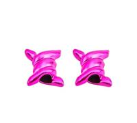 VCSZYAFX Breloques de chaussures en fil d'épine, 2 pièces, boucles métalliques, accessoires lacet, fleur décorative, anneau fer, lacets pour Chaussures Décontractées(Rose red)