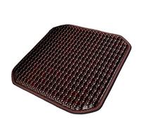 VCSZYAFX Coussin de siège de Voiture d'été en Perles de Bois, Ensemble Complet de Housses de siège de Voiture universelles imperméables(41cmx41cm,Style1)