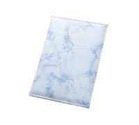 VCSZYAFX Femmes Hommes Passeport Couverture en Cuir PU Style marbre Voyage ID Porte-Carte de crédit Paquet Portefeuille Sac à Main Sacs Pochette pour Billets, Argent, Cartes(Blue)
