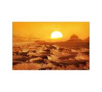 VCSZYAFX Fond d'aquarium Autocollant de Fond d'aquarium Affiche désert Jaune décoration Papier Peint Auto-adhésif(41x61cm)
