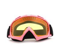 VCSZYAFX Lunettes de Ski Anti-buée Lunettes Hiver Snowboard Cyclisme Moto Soleil Coupe-Vent Hommes Femmes Sport Plein air(Pink-Yellow)