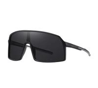 VCSZYAFX Lunettes de sport à monture large, protection UV400, polarisées/photochromiques, for homme et femme, cyclisme, baseball, pêche, softball (TR90) Adapté au ski et au cyclisme(Grey-black lens)
