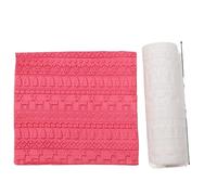 VCSZYAFX Moule à Rouleau en Argile polymère, Texture sans Couture, Arbre de noël, Pain d'épices, étoile, Boucles d'oreilles créatives, Bricolage pour la Fabrication Artisanale(Color01)