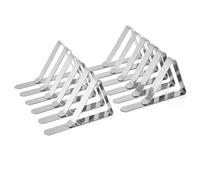VCSZYAFX Pinces à Nappe antidérapantes en Acier Inoxydable, 8/16/24 pièces, Fixation de Couverture for Camping, Promenade Mariage(SLIVER8Pcs)