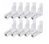 VCSZYAFX Pinces à Nappe Transparentes en Plastique, antidérapantes, for Couverture de Table, Supports Tissu, Pince Restaurant(ColorA-10PCS)