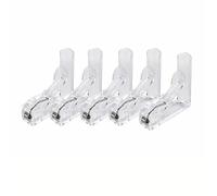 VCSZYAFX Pinces à Nappe Transparentes en Plastique, antidérapantes, for Couverture de Table, Supports Tissu, Pince Restaurant(ColorA-5PCS)