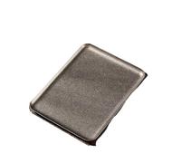 VCSZYAFX Plateau Carré Vintage En Acier Inoxydable À Bords Arrondis, Assiette Dîner, Dessert, Steak, Décoratif(20x15.5cm)