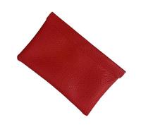 VCSZYAFX Portefeuille Long en Cuir de Vache, Porte-Passeport, permis Conduire, Document, câble données, Trousse Maquillage, Rangement, Fermeture Automatique pour Billets, Argent, Cartes(Red)