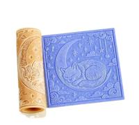 VCSZYAFX Rouleau de Texture crâne Fleur for Argile, Impression céramique/polymère, poterie DIY texturée pour la Fabrication Artisanale(Color-03)