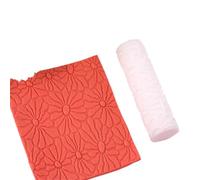 VCSZYAFX Rouleau de Texture Florale et Feuille, for Argile polymère Plastique, Outil Fabrication Boucles d'oreilles avec Motif sans Couture, Artisanat pour la Fabrication Artisanale(Color 2)